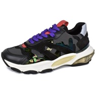 [Tax Included] Valentino/Valentino Men's Black Leather Casual Sneakers SY2S0B05LXN C6B PL2303