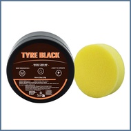 Black Tire Wax Tire Maintenance Coating Paste Car Tire Wax Long-Lasting Tire Care Shine Protection f