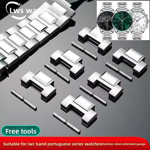 For IWC IW358312 371607 Portuguese chronographStainless Steel strap LINK Table section Watch lengthe