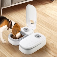 Automatic Dog Food Dispenser Automatic Feeder Bowl for Pets Dry &amp; Wet Food Double Meal Separated Pet Bowls Cat Feeding &amp; Watering Supplies tingwsg