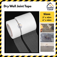Drywall Joint Tape | Fibre Tape | Ceiling Mesh  | Jaring Plaster Ceiling | 2" x 45M, 3" x 45M, 4" x 