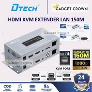 DTECH HDMI IP KVM Extender VIA LAN CAT6 FULL HD 150 Meter M DTECH DT-7050