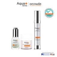 (ส่งฟรี) AquaPlus Series HYA 8D PLUS Revitalizing Skindrops & Skin Boosting Advanced Cream & Bright-