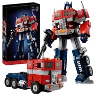 🚚ส่งภายใน24ชม🚚Transformers Optimus Prime เข้ากันได้กับ LEGO 1:1 รูปแบบอาคาร (1524 ชิ้น) การสร้างบล็อ