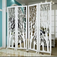 Folding screen divider, white partition, penghadang ruang tamu, penghadang dapur, penghadang solat, 