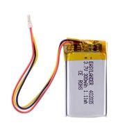 1.25 Ultra-thin 3P 402035 300mah 3.7v Took to 70mai recorder li-po polymer rechargeable lithium batt