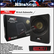 RCI Production 10" Inch Active Subwoofer Super Loud Bass Speaker 600W