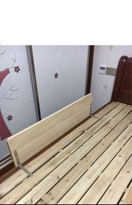 訂做木床欄.（可訂做.歡迎查詢報價）安全擋板嬰兒床護欄加高實木護欄大床邊擋板圍欄寶寶床護欄定做(U3325)