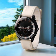 Jam Tangan Pria Wanita Korea Fashion Pilihan Terbaik Jam Quartz Analog dengan Strap Silikon Rubber