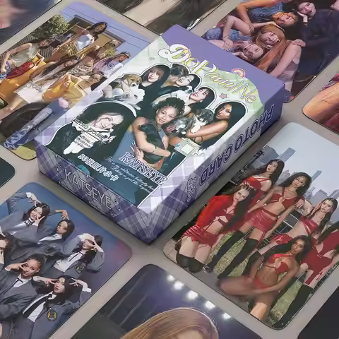 50PCS Korean Girl Group KATSEYE Album Photo Cards Set - Daniela Manon Megan Collectible LOMO Card Fa