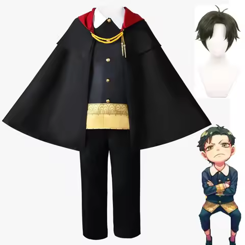 Damian Desmond Cosplay Anime Desmond Damian Cosplay Costume Cloak Wig Scholar Cape School Uniform Ha