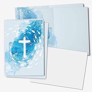 younikat Christian Cards Communion Christening Wedding Confirmation I 15 x DIN A6 with Insert Sheet 