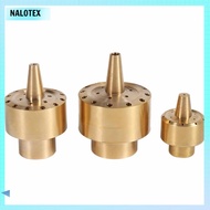 NALOTEX Fnpt fnpt หัวฉีดน้ำพุแบบตรงตรงกลาง 1/2 "3/4" 1" ทองเหลืองเบิ้ล สปริงเกลอร์หัวฉีดคอลัมน์ดอกไม