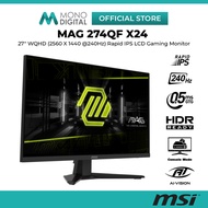 MSI 27"  MAG 274QF X24 / MAG 274QRF WQHD (2560 x 1440 @240HZ) RAPID IPS LCD GAMING MONITOR (0.5MS, I