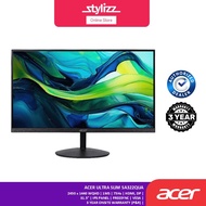 ACER ULTRA SLIM SA322QUA MONITOR - 31.5", 2450 X 1440 WQHD 2K, 1MS, 75Hz, IPS PANEL, DP, HPMI, AMD F
