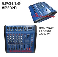 Mixer Power Apollo 8CH MP802 - MP602D 6CH Audio Mixer power