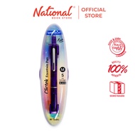 Writech Clicktek Retractable Fountain Pen with 5 Refills Black Ink W-784M/1-D - Writing