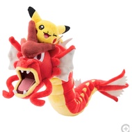 Plush toys: Red Gyarados and Pikachu (Pokemon Center Hiroshima R)