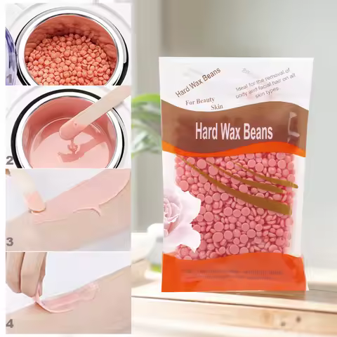 100g Depilatory Hard Wax Beans Stripless Waxing Beans with Natural Ingredient Hard Body Wax Beans fo