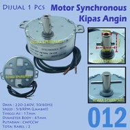 Fan motor dynamo /sychronous rotary motor 5/ 6 RPM