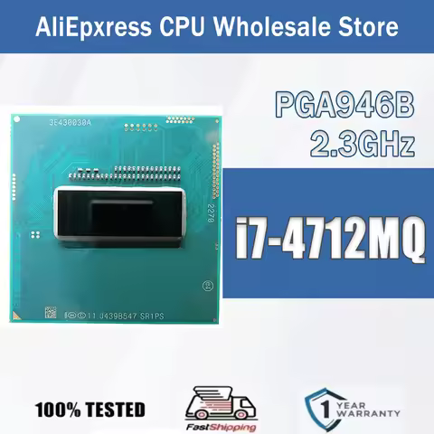 Intel Core I7-4712MQ 2.3GHz 4 Cores 8 Threads 6M 37W I7 4712MQ Computer CPU Processor Server Socket 