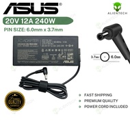 240W Asus Laptop Charger 20V 12A for Zephyrus Duo 15 GX550 GX550LXS GX550LWS GX551 GX551QM