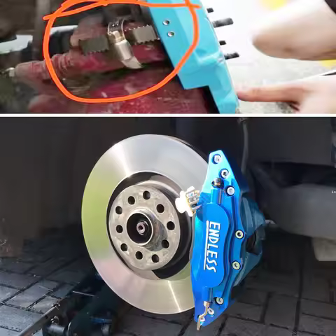 2 Pcs Fixing By Screws Aluminum Brake Caliper Cover 3D Endless For BMW E30 E36 E46 E39 E90 E91 E92 E