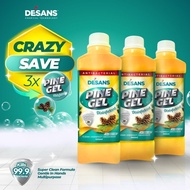 JIMAT HABIS 3x Pine Gel DESANS (1000ml) – Set Disinfektan Rumah Untuk Kuman & Kotoran Degil