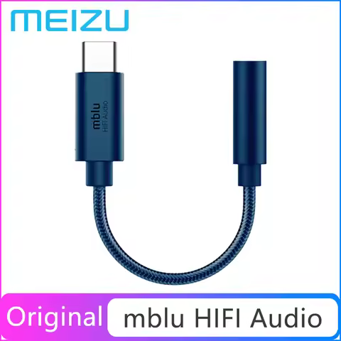 Original Meizu mblu Hifi earphones amplifier audio HiFi lossless DAC Type-C to 3.5mm audio adapter C