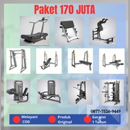 Paket alat olahraga fitnes gym kommersial produk import