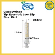 Picagari Kaca Glass Syringe Luer Slip 1 2 5 10 20 30 50 60 ml cc 玻璃注射器
