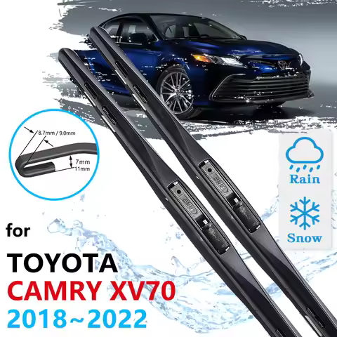 Car Front Wiper Blades For Toyota Camry 70 XV70 Ascent SX TRD XLE 2018~2022 Daihatsu Altis Windshiel