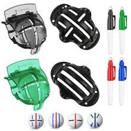 FINGER TEN 8 Pack Precision Golf Ball Marker, Upgrade Golf Accessories, 4 Golf Ball Marking Stencils