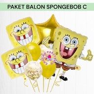 SPONGEBOB SQUAREPANTS C Balloon Package Spongebob Birthday Decoration/ Spongebob Foil Balloon/