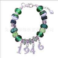 Opal Glass Large Hole Beads 1946 Snake Bone Bracelet Girl Hand Chanel