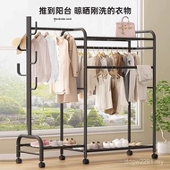 Floor Hanger Bedroom Floor Coat Hanger Object Hanger Stand-Up Wardrobe Wheels with Movable F1AV