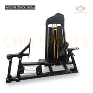 Seated Leg Press Machine 1763 Workout Fitness Equipment Quads Glutes Hamstrings Hips Calves