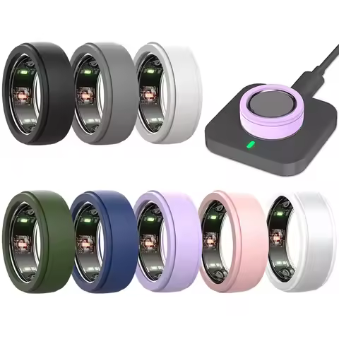 8 Pack Case for RingConn Gen 3 Gen2 Ultrahuman Ring Pro Air Protector Soft Elastic Silicone Cover Su