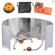 Camping Stove Portable Gas Stove  Outdoor Cooking Stove Camping Gas Stove Kit for Hiking Lightweight and Foldable