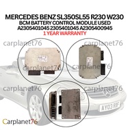MERCEDES BENZ SL350 SL55 R230 W230  BCM BATTERY CONTROL MODULE USED 1YEAR WARRANTY