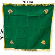 Lancar Jaya Adventing Premium Ceremony Flag Tray Base 70x70 cm – Luxurybeludru, Gold Tassel, Pancasi