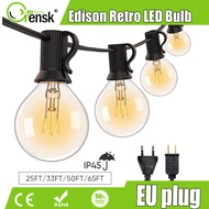 G40 Dây đèn ngoài trời bóng đèn sợi đốt vonfram chống thấm nước trang trí sân vườn/sân trong/ngày lễ