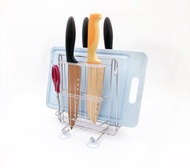 不鏽鋼雙面刀架　砧板架　廚房置物架　廚房收納架　304不鏽鋼