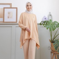 Wulfi Beige Asymmetric Top
