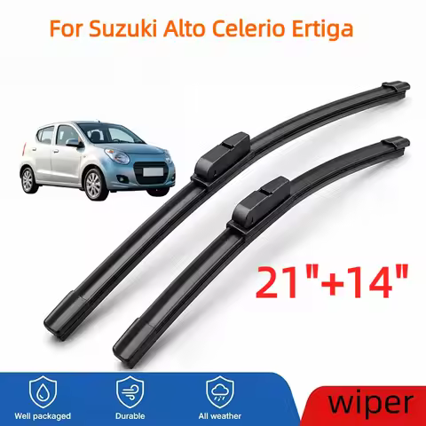 2pcs 21"+14" Front Windshield Wiper Blades Auto Accessories Fit For Suzuki Alto Celerio Ertiga