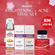 SAILAJAH Brightening+Acne Set (Combo C) : B.Serum + A.Serum + Vita-C + H.F.Wash (Combo Free Gift 🎁)