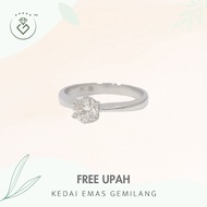 [Kedai Emas Gemilang] 2002104 {YS} 0.40Ct Diamond White Gold Ring (16651897) (12) (2.79G) [750 Gold]