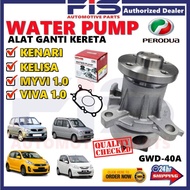 FIS GMB Original Water Pump Peodua Kelisa Kenari Viva 1.0 Myvi 1.0 GWD-40A 16102-87201-000 16102-872