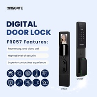 SINGGATE FR057 Ultra Slim 3D Face Recognition with Video Call function WIFI Digital Door Lock