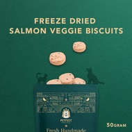 [Petfect] Freeze-Dried Salmon Veggie Biscuits. Pet Snack, Dog snack and Cat snack. Pet Treats